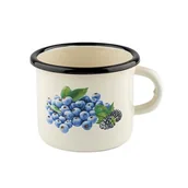 Kubki - Kubek emaliowany prosty BORÓWKA 9 cm 500 ml - miniaturka - grafika 1