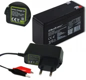 Baterie do zasilaczy awaryjnych UPS - Akumulator bezobsługowy Agm 12V 9Ah + Ładowarka - miniaturka - grafika 1