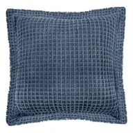 Poduszki dekoracyjne - Niebieska bawełniana poduszka dekoracyjna Tiseco Home Studio Waffle, 45x45 cm - miniaturka - grafika 1