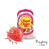 Napoje gazowane - Perfetti Van Melle Napój Chupa Chups o smaku truskawkowo-śmietankowym w puszce 345ml - miniaturka - grafika 1