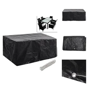 vidaXL Pokrowiec na meble ogrodowe 8 oczek 240x140x90 cm - Pokrowce ochronne na meble ogrodowe - Pokrowce na meble ogrodowe - miniaturka - grafika 1