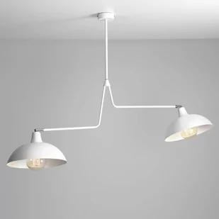 Aldex Espace 1036H lampa wisząca zwis 2x60W E27 biały - Lampy sufitowe - miniaturka - grafika 1