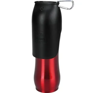 Dogs Creek Bidon Stream czerwony 750 ml - Sprzęt podróżny i transportery dla psów - miniaturka - grafika 1