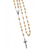 Różańce - Różaniec drewno Matka Boska - miniaturka - grafika 1