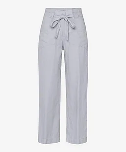BRAX Damskie spodnie w stylu Maine S skrócone lniane spodnie, biały, 31W / 30L - Spodnie damskie - miniaturka - grafika 1