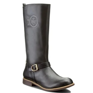 Buty damskie Tommy Hilfiger Aubrey kozaki skórzane oficerki-36 - Kozaki damskie - miniaturka - grafika 1
