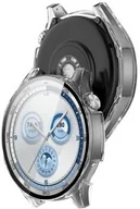Akcesoria do smartwatchy - Bizon Etui ze szkłem do zegarka Case+Glass Watch do Huawei Watch GT 5 46 mm, przeźroczyste - miniaturka - grafika 1