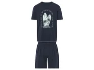 Piżamy męskie - LIVERGY® Piżama męska z bawełną (Granatowy, S (44/46)) - miniaturka - grafika 1