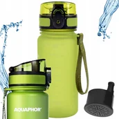 Butelki filtrujące - Aquaphor Bidon Butelka Filtrująca Na Wodę Zielony 350ml Filtr Solidna - miniaturka - grafika 1