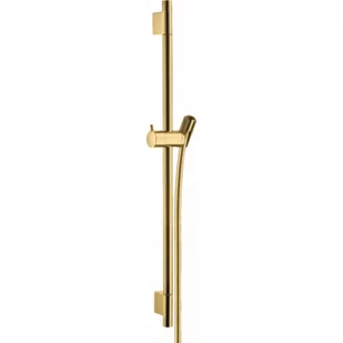 Hansgrohe UnicaS Puro Drążek prysznicowy 65 cm polerowany złoty optyczny 28632990 - Zestawy prysznicowe - miniaturka - grafika 2