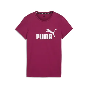 Damska koszulka z logo Essentials PUMA Magenta Gleam Pink - Koszulki sportowe damskie - miniaturka - grafika 1