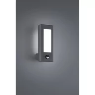 Lampy ogrodowe - Trio Leuchten Nowoczesny prostokątny kinkiet zewnętrzny antracyt zawiera LED - Rhine - miniaturka - grafika 1