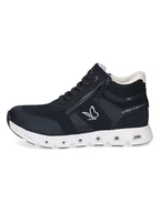 Trampki damskie - Caprice Sneakersy w kolorze granatowym - miniaturka - grafika 1