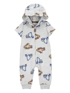 Pajacyki dla niemowląt - carter's Kombinezon w kolorze szarym - miniaturka - grafika 1