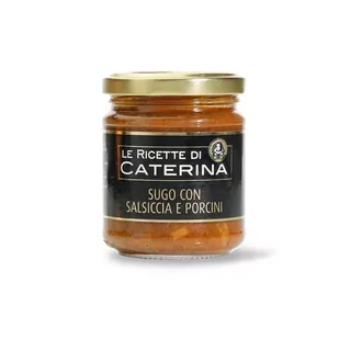 Sos pomidorowy z kiełbasą i grzybami, 180 g / Le Ricette di Caterina - Majonezy i dressingi - miniaturka - grafika 1