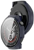 Akcesoria do smartwatchy - Bizon Etui ze szkłem do zegarka Case+Glass Watch do Huawei Watch GT5 Pro 46 mm niebieskie - miniaturka - grafika 1