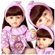 Lalki dla dziewczynek - Lalka Reborn Jak Żywa Bobas Dziecko Dziewczynka Duża 50 cm jak prawdziwa - miniaturka - grafika 1