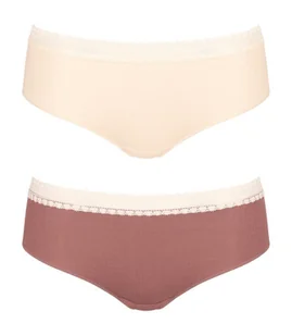 2 x Majtki damskie sloggi GO Ribbed Hipster C2P-XS - Majtki damskie - miniaturka - grafika 1