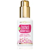 Olejki do mycia twarzy - Purity Vision Organiczny różowy olejek myjący z arganem jojobą i witaminą E 100 ml - miniaturka - grafika 1