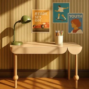 Biurko kaszmirowe Bloom - Biurka dla dzieci - miniaturka - grafika 1