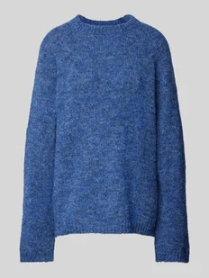Sweter z dzianiny z prążkowanymi wykończeniami model ‘SUTTON’ - Swetry damskie - miniaturka - grafika 1