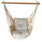 Fotele ogrodowe wiszące - Szara huśtawka na balkon, taras Z5-D08 - miniaturka - grafika 1