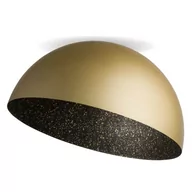 Lampy sufitowe - Sigma Sfera 32481 plafon lampa sufitowa 1x60W E27 czarny/złoty - miniaturka - grafika 1