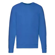 Bluzy męskie - Bluza męska Lightweight Raglan Sweat Fruit of the Loom - Niebieski M - miniaturka - grafika 1