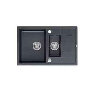 Quadron HB8224U8-BS_P2O Morgan 156 Black diamond (czarny nakrapiany/stalowy) - Zlewozmywaki - miniaturka - grafika 1