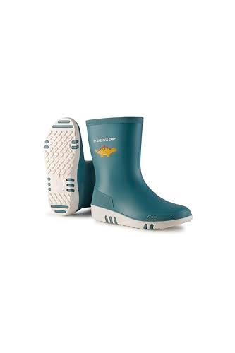 Dunlop Mini dziecięce kalosze – w 100% wodoszczelne, kalosze dla dzieci; dla dziewcząt i chłopców – rozmiar 20-30, niebieski, 28 EU