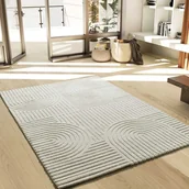 Dywany - Prostokątny kremowy dywan do wnętrz 120 x 170 cm VERONA skandynawski - ATTICGO - miniaturka - grafika 1