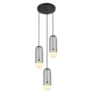 Lampy sufitowe - Italux Lampa zwis Simon MDM-3938/3 BK MDM-3938/3 BK - miniaturka - grafika 1