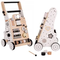 Chodziki - Coil Jeździk Pchacz Drewniany wielofunkcyjny czarno-biały - miniaturka - grafika 1