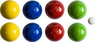 Zabawki i gry sportowe - Lucio Londero Drewniane Kule do Gry 8 szt. - Boule, Bule, Petanque LONDERO 100 mm w Walizce - miniaturka - grafika 1
