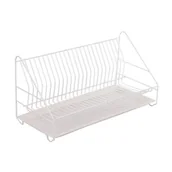 Suszarki do naczyń - Suszarka do naczyń 1-poziomowa 50 cm biała z tacką - miniaturka - grafika 1
