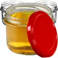 Pojemniki kuchenne - Słoiki Tartu 235ml 100 szt. 82mm + wieczka czerwone - miniaturka - grafika 1