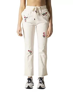 Spodnie damskie - Desigual Dżinsy damskie Denim_lita, biały, L - grafika 1