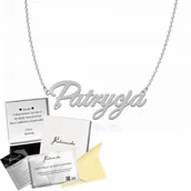 Łańcuszki - Naszyjnik Srebrny z imieniem Patrycja Łańcuszek 925 Prezent DEDYKACJA - miniaturka - grafika 1