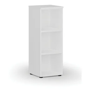 Regał biurowy PRIMO WHITE, 1087 x 400 x 420 mm, biały - Regały biurowe - miniaturka - grafika 1