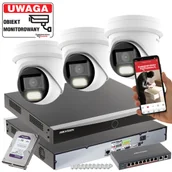 Zestawy do monitoringu - 3 kamery zestaw Hikvision DS-2CD2H43G2-LIZS2U(2.8-12mm) 4MPX MotoZoom Smart Hybrid Light Acusense - miniaturka - grafika 1