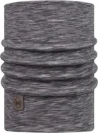 Czapki i chusty sportowe damskie - Buff Komin Merino Heavyweight BUFF® dla dorosłych FOG GREY MULTI STRIPES - miniaturka - grafika 1
