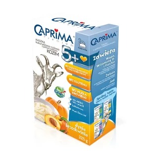 M-LEK CAPRIMA PREMIUM Kaszka kukurydziano-ryżowa z pełnym mlekiem kozim 5+ 225 g 3488161 - Kaszki dla dzieci - miniaturka - grafika 1
