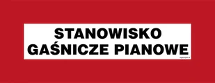 BC123 STANOWISKO GAŚNICZE PIANOWE, KN - FOLIA PODŁOGOWA NIEŚWIECĄCA; (360X140MM) - Systemy ekspozycyjne i znaki informacyjne - miniaturka - grafika 1