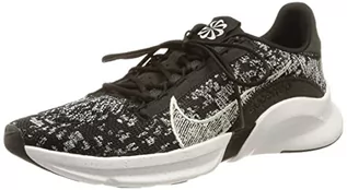 Trampki damskie - NIKE Damskie trampki Superrep Go 3 Flyknit, czarne, metaliczne, srebrne, białe, 6 UK - grafika 1