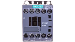 Siemens stycznik 3rt2017 1 AP01 AC3 5,5 KW 400 V 1 na AC 230 V S00 śruba 3RT2017-1AP01 - Zasilacze i transformatory - miniaturka - grafika 2