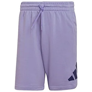 adidas Męskie szorty M FI 3BAR, jasnofioletowe, XL - Spodenki damskie - miniaturka - grafika 1