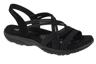 Skechers Reggae Slim Simply Stretch Sandals 163023-BLK, Damskie, sandały, Czarne - Moda i Uroda OUTLET - miniaturka - grafika 1