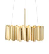 Lampy sufitowe - Markslojd Lampa wisząca Level Gold 108047 złoty oprawa wisząca w stylu design 108047 - miniaturka - grafika 1