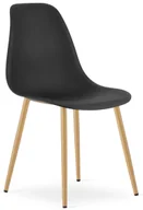 Krzesła - Czarne krzesło nowoczesne do stołu - Exin 3X - miniaturka - grafika 1