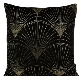 Euro Firany Poszewka Eurofirany Velvet BLINK21 Czarny 45x45 1216997 - Poszewki na poduszki - miniaturka - grafika 1